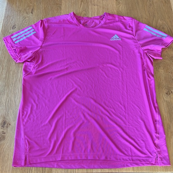 Adidas Own the Run Short Sleeve T-shirt - XL - Pink - Picture 3 of 8